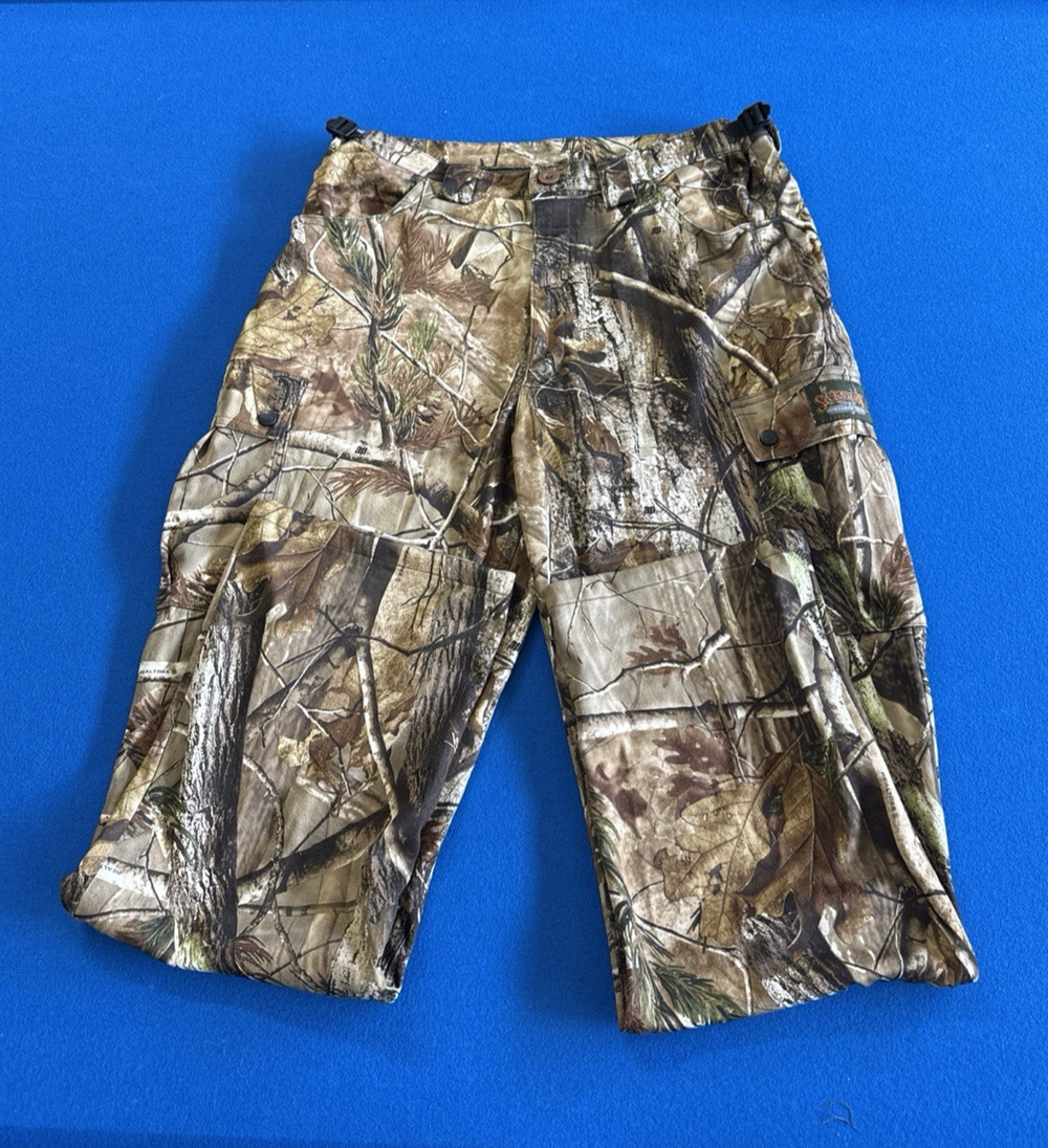 Scent-Lok Realtree AP Camoflage Mossy Oak Hunting Pants Mens L Scent Block Cargo